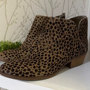 Michael Shannon Brown and Tan Ankle Booties